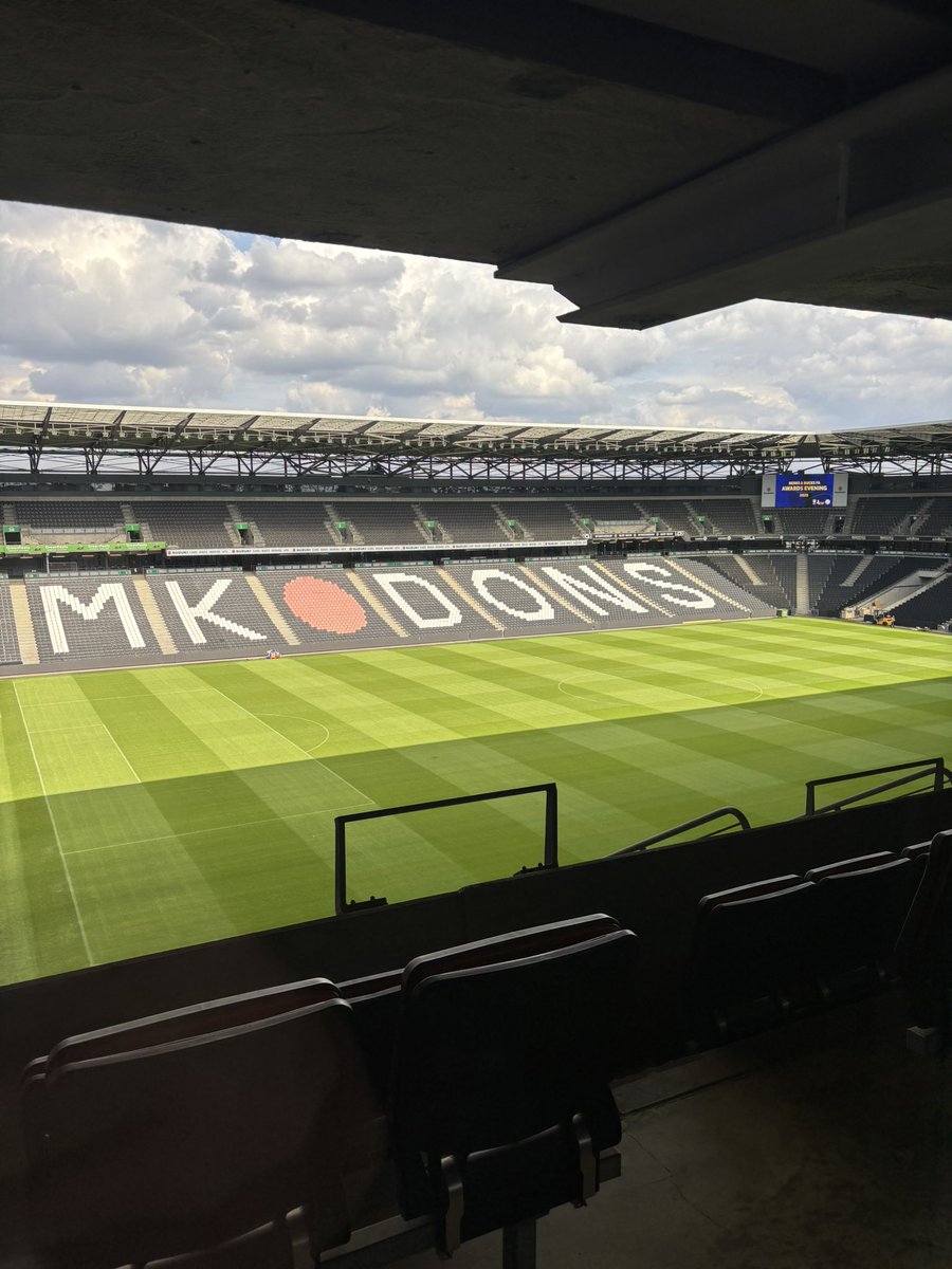 In MK for work. View from my hotel room. Looking forward to Saturday already! #oafc