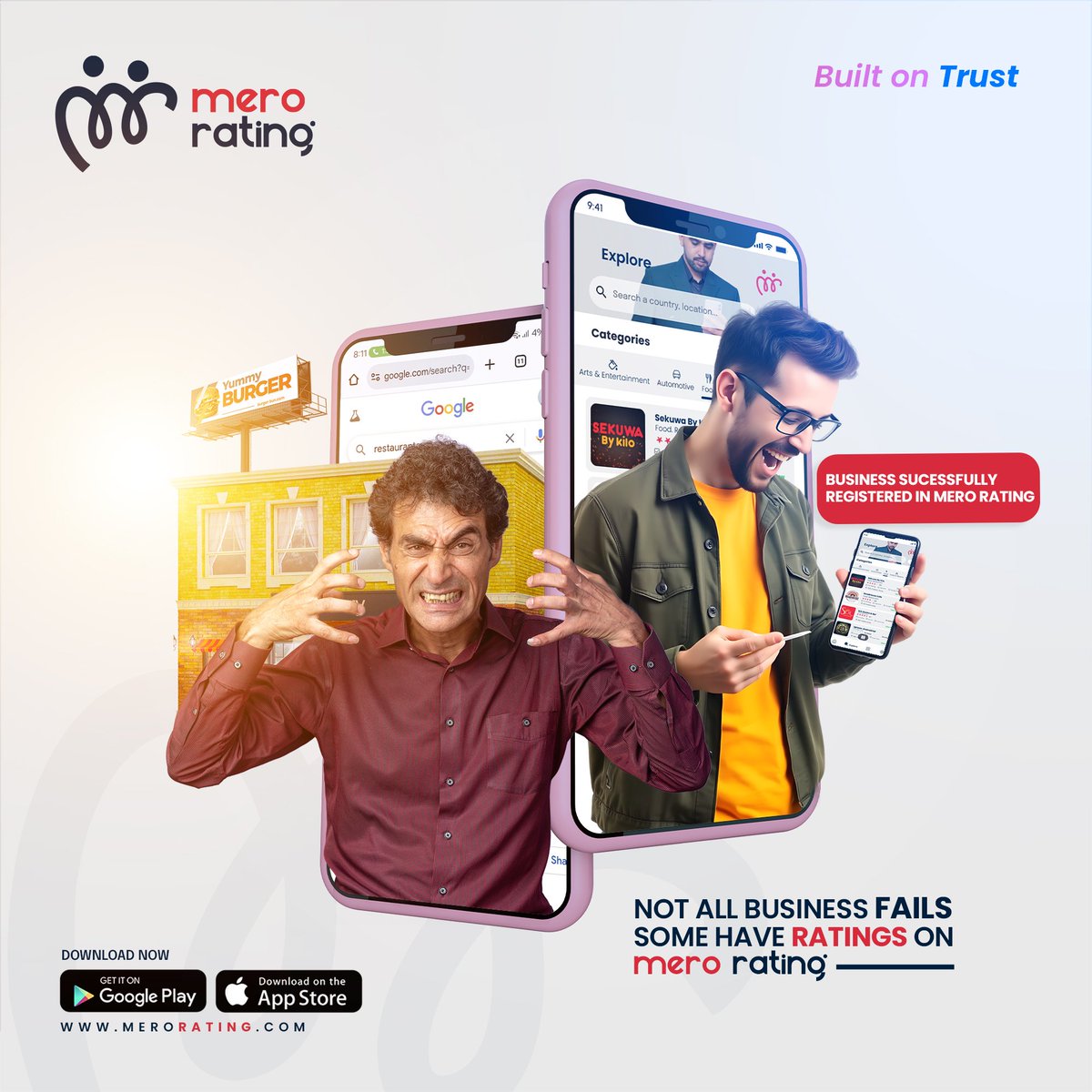 Every business owner dreams of being the first choice for their customers. But in today’s world, being great isn’t enough,  you need to be visible. Mero Rating makes that happen. It’s where businesses earn trust, get discovered, and turn searches into sales. If you’re not listed.