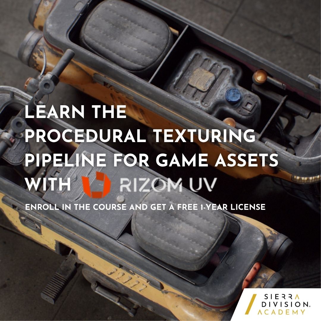 We'd like to thank the incredible team at <a href="/RizomUV/">RizomUV</a> for being so supportive of the game art community!🙏

Now, any student that enrolls in the course Procedural Texturing Pipeline for Game Assets with Robin Mariančík gets a 1-year FREE license of RizomUV.

Thank you <a href="/RizomUV/">RizomUV</a>!!