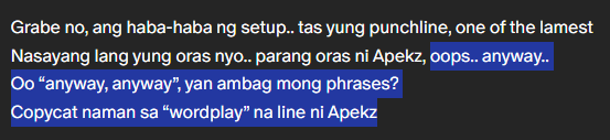 supermasyong's tweet photo. grabe, ito yung line na pilit hinuhugot ni @glcampo nung laban nila ni Lhip. What if nahugot nya 'to? Mangyayari pa din kaya lahat nang nangyari?

Damn, a time traveler might have moved a chair. https://t.co/jH1a3EDzlf
