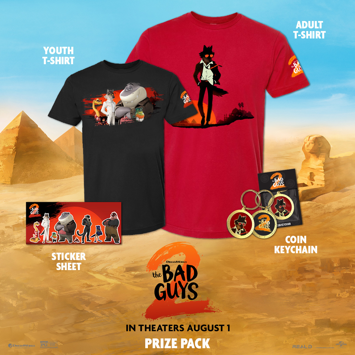 🚨GIVEAWAY🚨 Ready to roll with the crew? 🐺🦈 FOLLOW US, TAG YOUR PARTNER-IN-CRIME in the comments, and LIKE THIS POST for a chance to snag this #TheBadGuys2 prize pack! 🔥

Winner will be messaged directly on August 14—no getaway car needed.