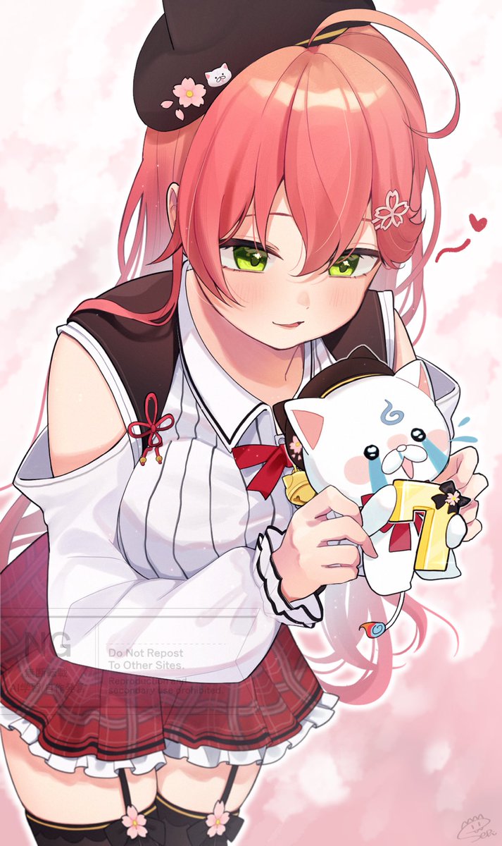 _sepiiiii_'s tweet photo. みこち7周年おめでとう〜🌸💗
 #miko_Art #さくらみこ7周年 https://t.co/feIqnt83dv