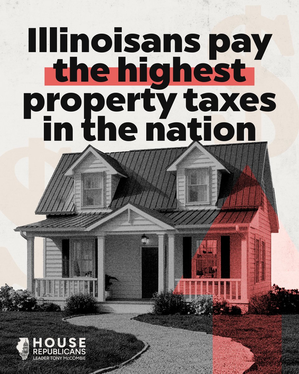 Illinois property taxes rank highest in the U.S. After years of ranking No. 2 to New Jersey, the latest data shows Illinoisans paid the highest property taxes in the nation during 2023. This is an area where we definitely don't want to be No. 1.
