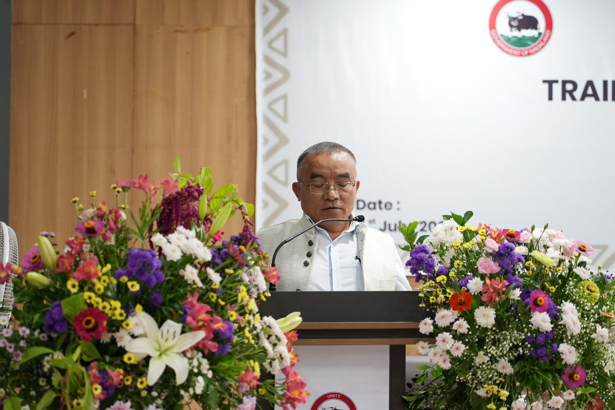 valedictory address was shared by Hon'ble Z.Nyusietho Nyuthe, Advisor NSDMA &amp; NRE