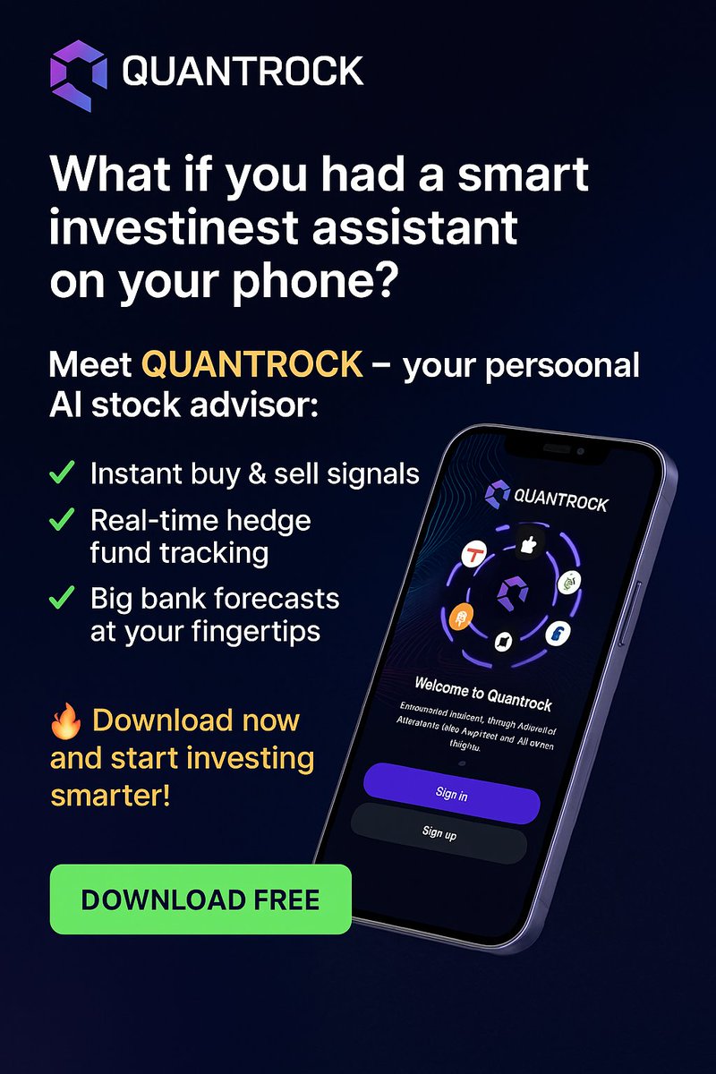 Why make trading hard? Download the app now from the link and grab 2 top U.S. stocks for FREE — only for a limited time! You’ll discover much more by yourself.
quantrock1.page.link/L9Xj