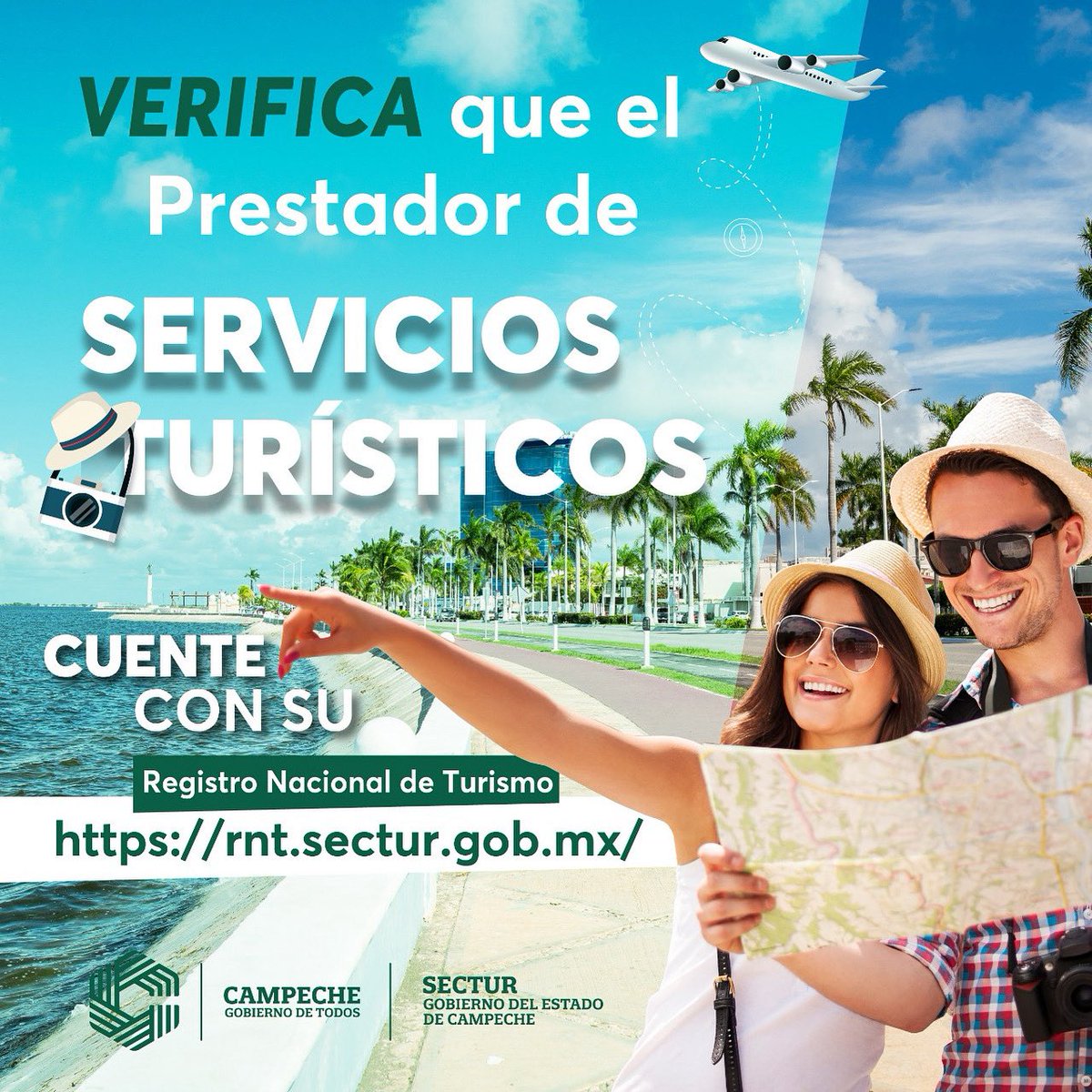 ⚠️¡Verifica y viaja con seguridad!

Antes de realizar tu próximo viaje, asegúrate de que la agencia de viajes que contrates este registrada en el Registro Nacional de Turismo (RNT).  ¡No caigas en estafas!

Puedes revisarlo en el siguiente enlace:
👉🏽 rnt.sectur.gob.mx