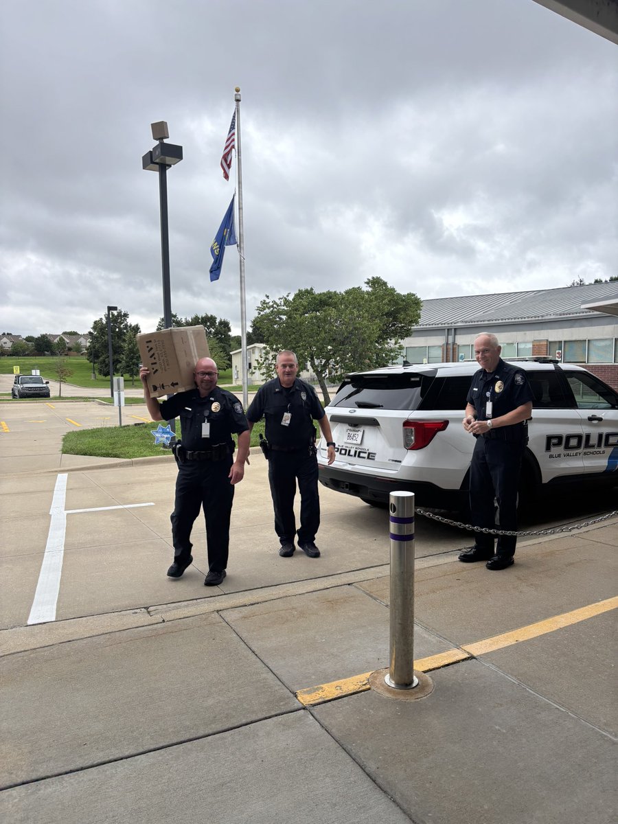 The dream team has arrived ! Thank you <a href="/bvschools/">Blue Valley Schools</a> for keeping us safe.