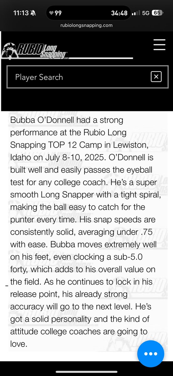 I am incredibly happy to announce that I am now ranked as the #6 Long Snapper in the Nation for the CLASS of 2027!!I was previously ranked #9. I would love to thank <a href="/TheChrisRubio/">Rubio Long Snapping®</a> and <a href="/Joeshim41/">Joseph Shimko</a> for getting me to this point and my lifting trainer at <a href="/IronHousePC/">Iron House Performance Center</a>