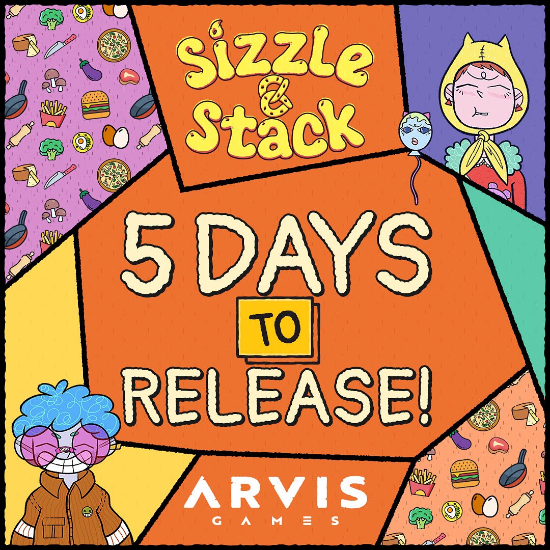 5️⃣ days until the grand opening🧑‍🍳

The pans are ready. The cards are shuffled.
The dishes? Still delicious.

Sizzle &amp; Stack launches August 5th.
Wishlist on Steam 🧡
🔗 store.steampowered.com/app/3629080/Si…