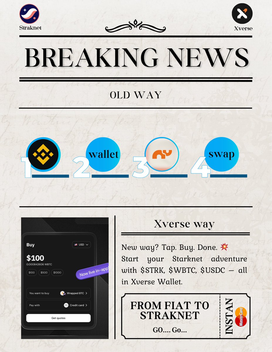 ourmintcho's tweet image. Start yout starknet Adventure Instantly with tag @XverseApp