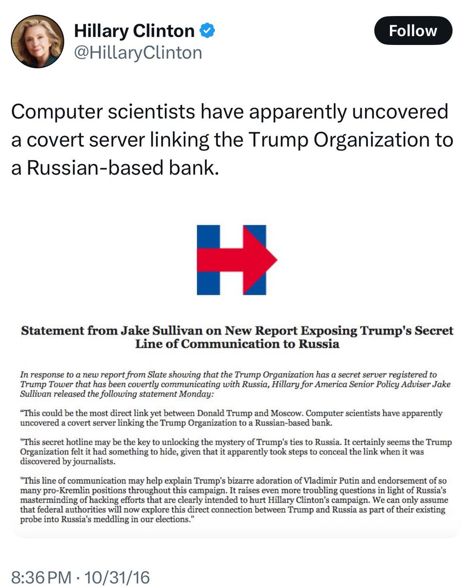 Hillary put this out knowing it was all a setup that she was involved in - Arrest Hillary.