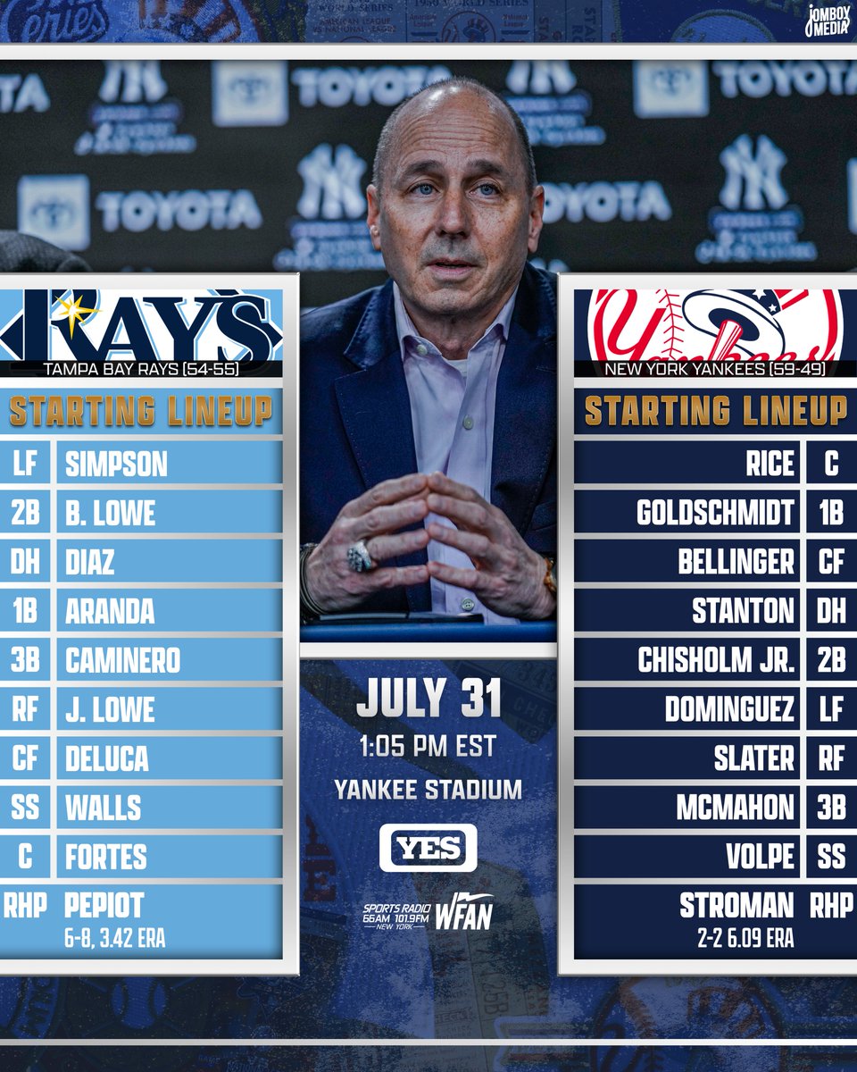 Final game of the series and trade deadline day