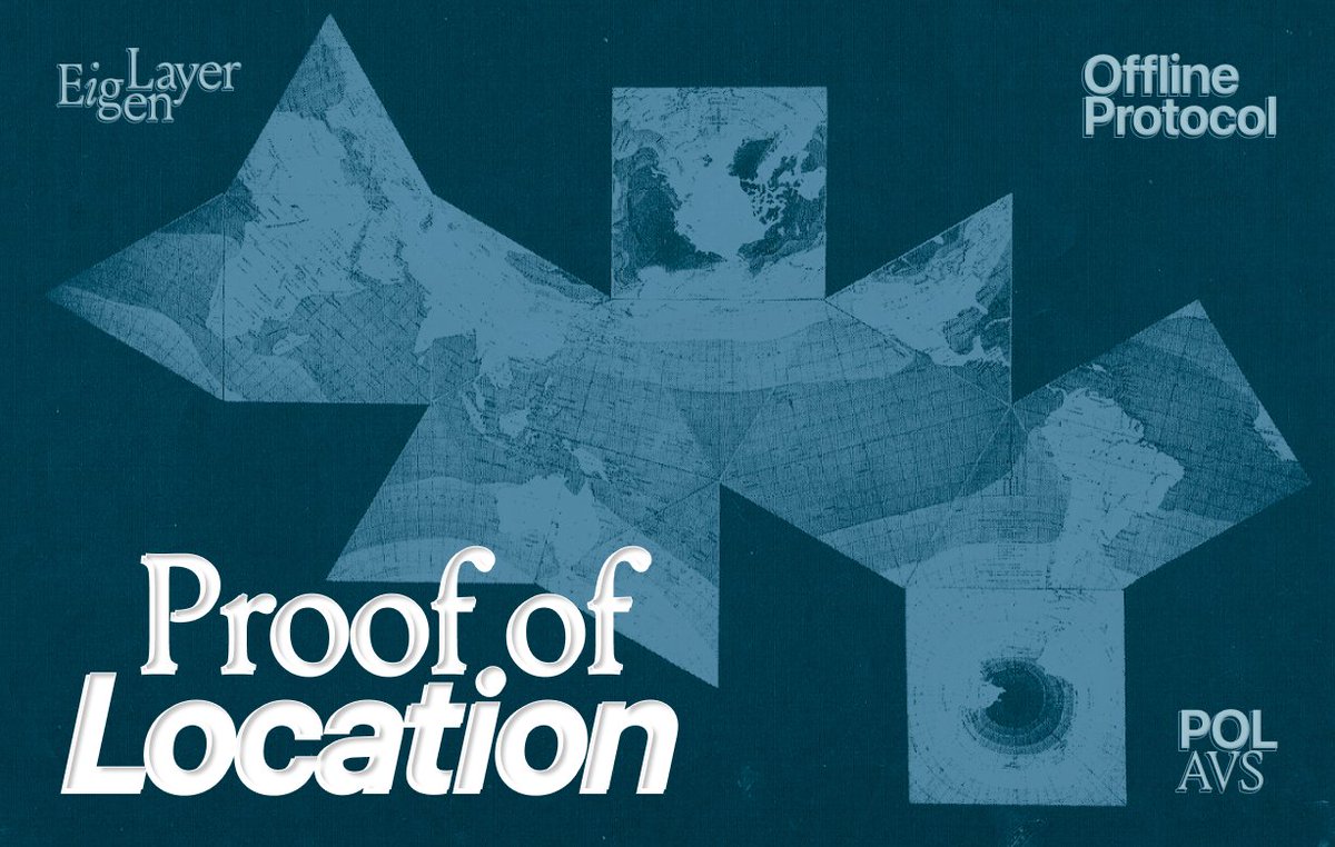 Offline Protocol (@offlineprotocol) on Twitter photo We’re excited to partner with <a href="/eigenlayer/">EigenCloud</a> to launch Offline Protocol’s Proof of Location (PoL) as a new AVS in the verifiable cloud!☁️
PoL transforms location into a verifiable primitive, anchoring real-world presence into apps, infrastructure, and identity. By using We’re excited to partner with <a href="/eigenlayer/">EigenCloud</a> to launch Offline Protocol’s Proof of Location (PoL) as a new AVS in the verifiable cloud!☁️
PoL transforms location into a verifiable primitive, anchoring real-world presence into apps, infrastructure, and identity. By using