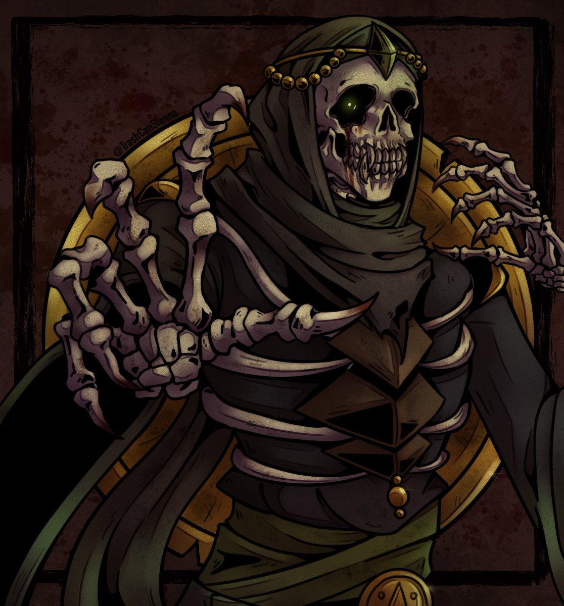 TrashCanSienna's tweet image. Second last Artfight piece for @SLAUGHTERHOU2E :D !
#artfight #artfight2025 #dnd #ttrpg #dungeonsanddragons