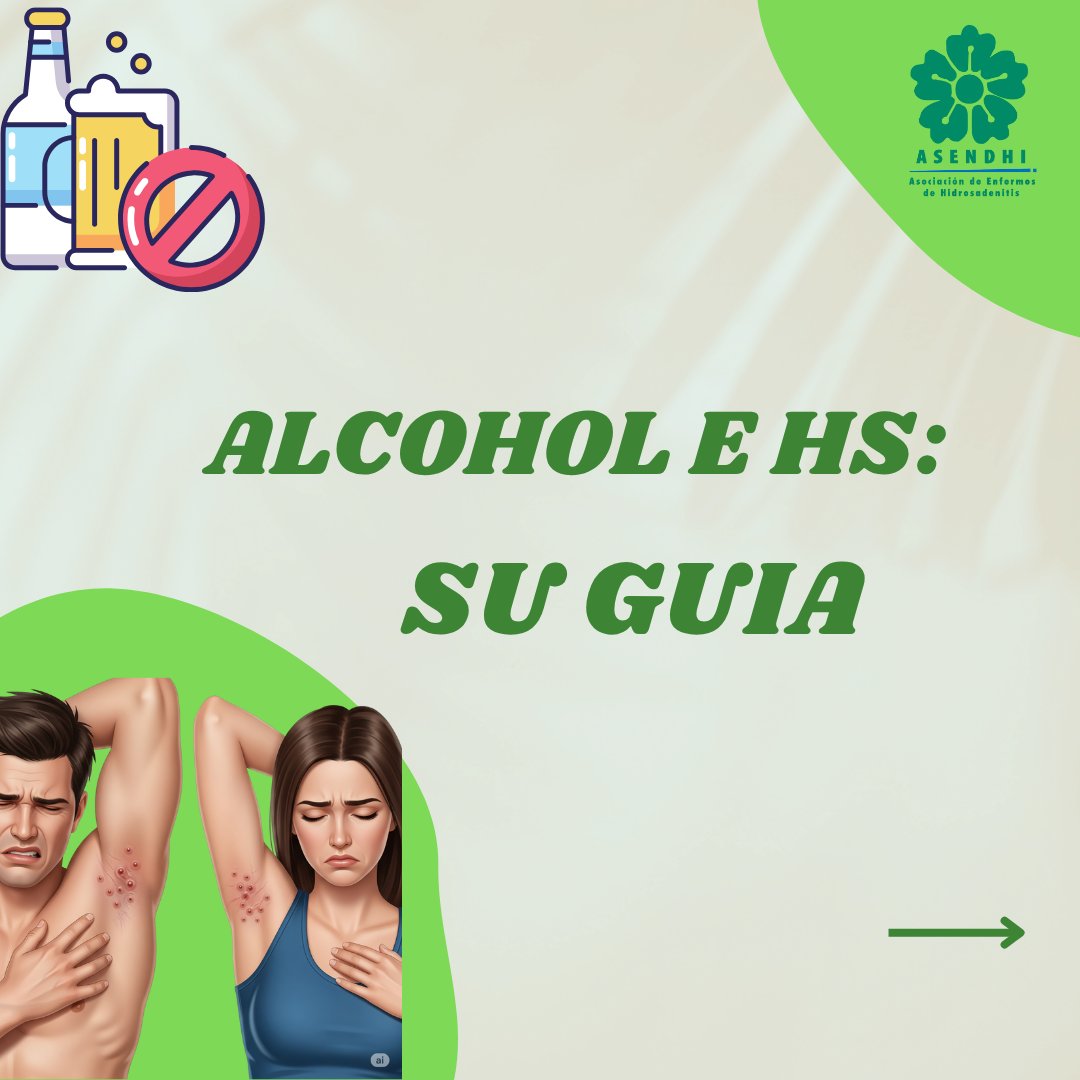 🔍 Guía: Alcohol e HS
¿Sabías que las personas con HS tienen mayor riesgo de desarrollar trastornos por consumo de alcohol? 🧠🍷 Esta guía explora la conexión entre el alcohol, la salud mental y los brotes de #HS.
 #SaludMental #ConsumoDeAlcohol #MimundoconHS