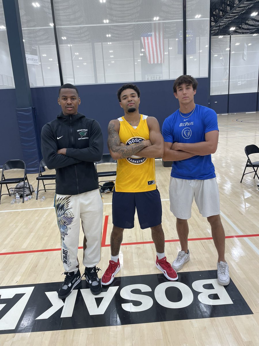 S/O to our class of 2020 !Alex Raiford just graduated from Chicago St &amp; will be a GA while pursuing his Masters,Dustin Hudak just graduated from DePaul where he was an NCAA Qualifier in Track(800Meters).They came out to support Nick Boyd of Wisconsin in the alumni game!
Boscofam
