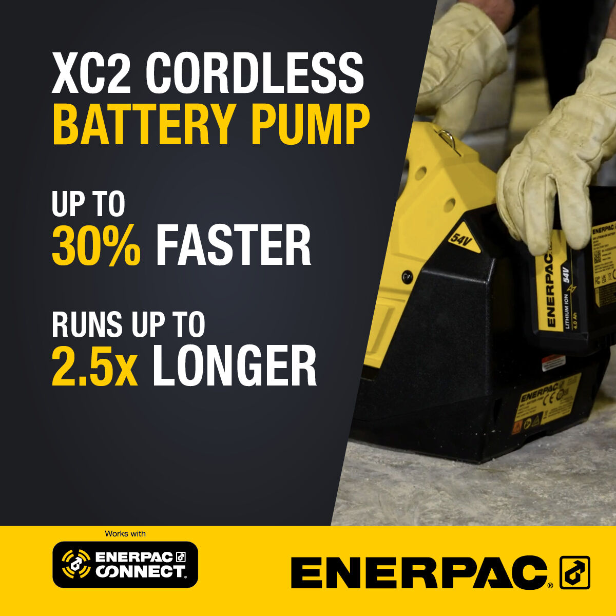 Unleash new levels of productivity with the XC2 Cordless Battery Pump! 

⏩30% Higher flow rates
⏩Lasts up to 2.5x longer
⏩ Delivering portable performance, where it matters. 

bit.ly/3HNVwba.

#Enerpac #XC2 #BatteryPump