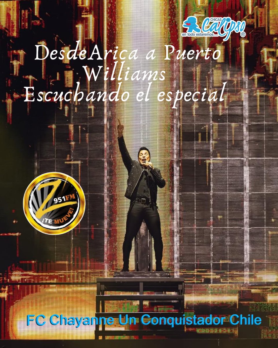 #TiempoDeVals 💃🕺💃🕺 gracias a la bella #GinaMartinez 🌹en el hermoso especial de nuestro querido <a href="/CHAYANNEMUSIC/">CHAYANNE</a> 💕en <a href="/RadioZetaFM/">Zeta FM</a>, saludos desde #Santiago <a href="/CHICASDECALIPSO/">Fans Club Chicas de Calipso 🇨🇱</a> #BailemosOtraVezTour #FcChayanneUnConquistadorChile 💙💙🇨🇱💙🇨🇱💙🇨🇱💙💙