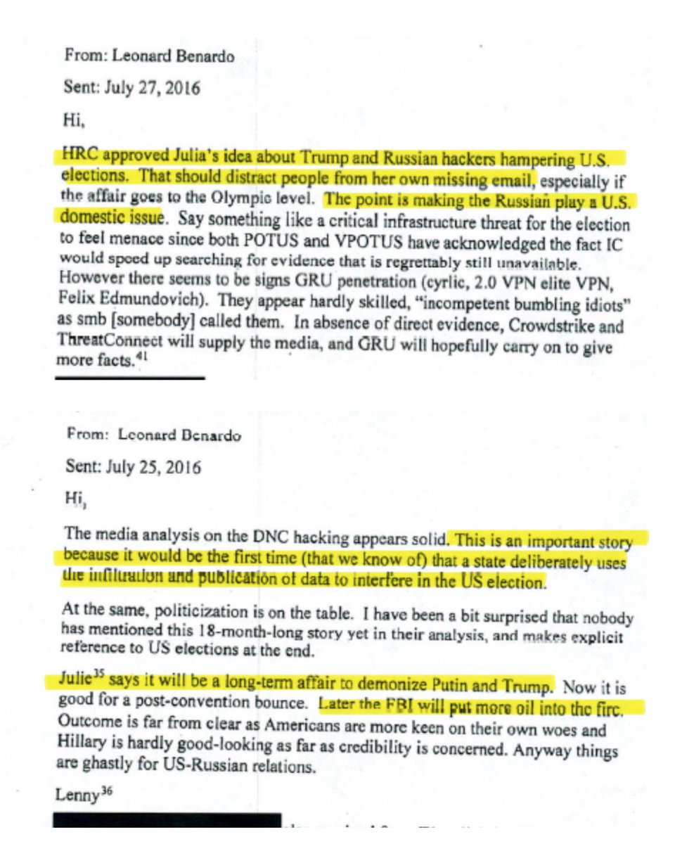 🚨SMOKING GUN: The declassified Durham Annex confirms Hillary Clinton personally approved the plan to frame Trump with Russian hacking US election claims — to “distract from her missing emails” and “demonize Trump.”

“Later, the FBI will put more oil on the fire.”