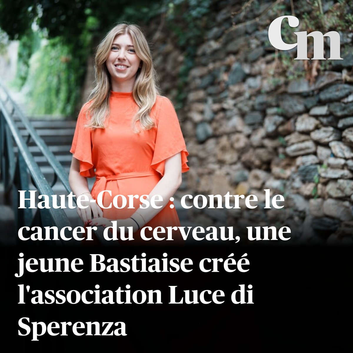 Corse_Matin's tweet photo. Contre le cancer du cerveau, une jeune Bastiaise créé l'association Luce di Sperenza
➡️ https://t.co/3yhjwSsmwG https://t.co/rwYgRuQ9Z4