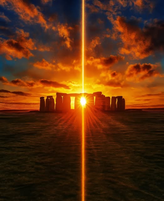 The Sunrise today from Stonehenge!😮