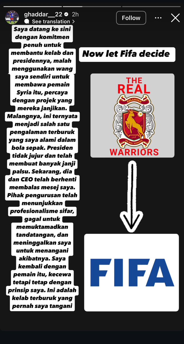 zulhelmizainal1's tweet photo. Drama transfer window, Ghaddar vs Kelantan TRW!🔥

@ASTROARENA https://t.co/WmwUEBpgU7