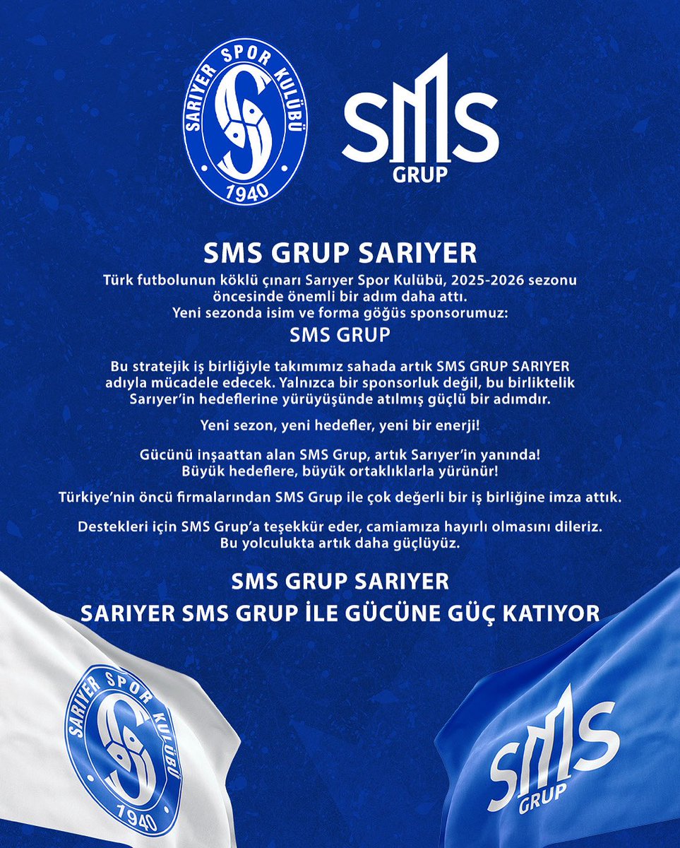 SARIYER SMS GRUP İLE GÜCÜNE GÜÇ KATIYOR