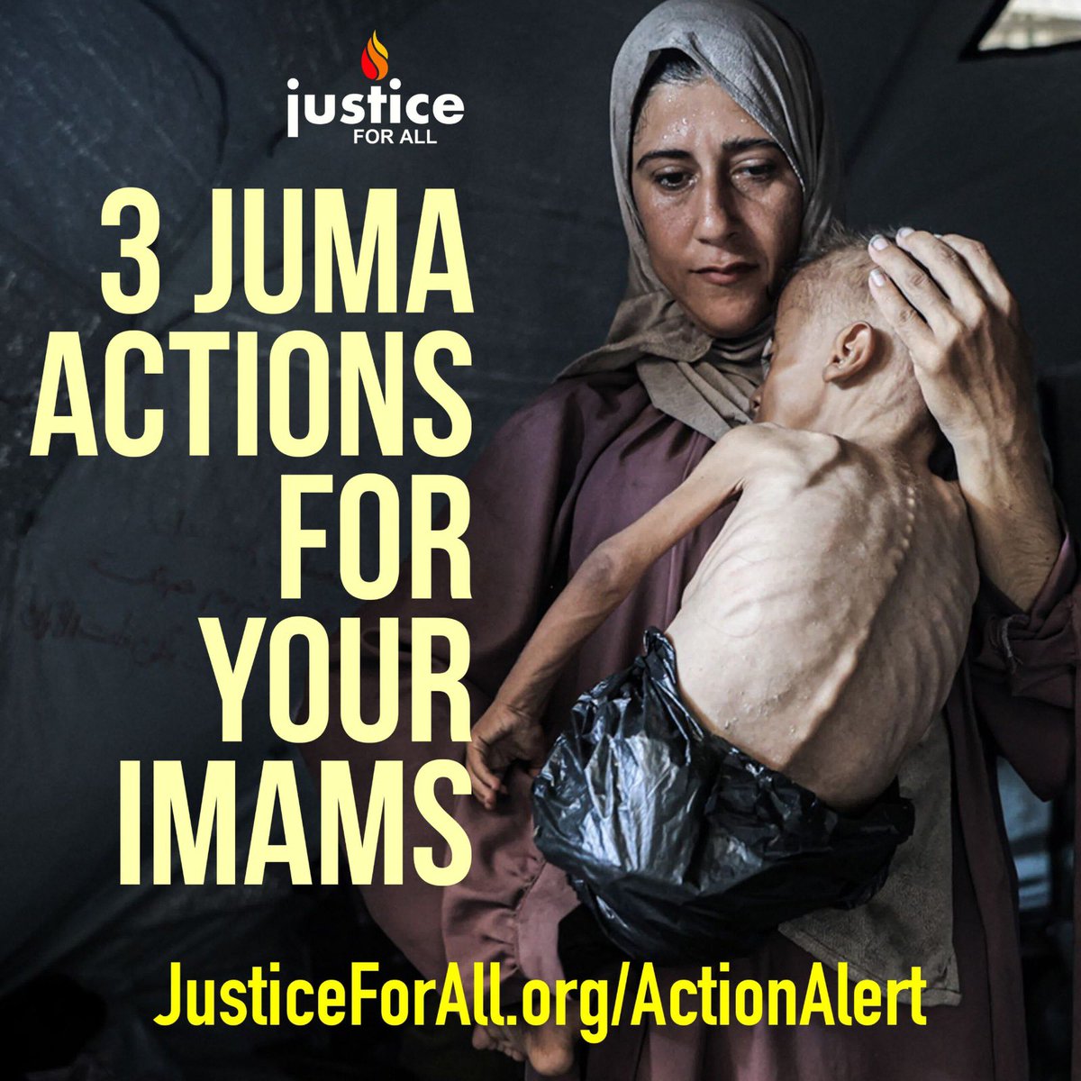 Justice For All (@jfaorg) on Twitter photo ๐ This Jumuโah, Letโs Act for Gaza ๐ต๐ธ
1๏ธโฃ ๐ฃ๏ธ Deliver a Friday Khutba urging Muslims to keep calling out leaders to stop the famine & genocide. Their inaction doesnโt excuse our silence. Stay firm with sabr & tawakkul.
2๏ธโฃ ๐คฒ Lead Salatul Janaza Ghaib after Jumuโah for those ๐ This Jumuโah, Letโs Act for Gaza ๐ต๐ธ
1๏ธโฃ ๐ฃ๏ธ Deliver a Friday Khutba urging Muslims to keep calling out leaders to stop the famine & genocide. Their inaction doesnโt excuse our silence. Stay firm with sabr & tawakkul.
2๏ธโฃ ๐คฒ Lead Salatul Janaza Ghaib after Jumuโah for those
