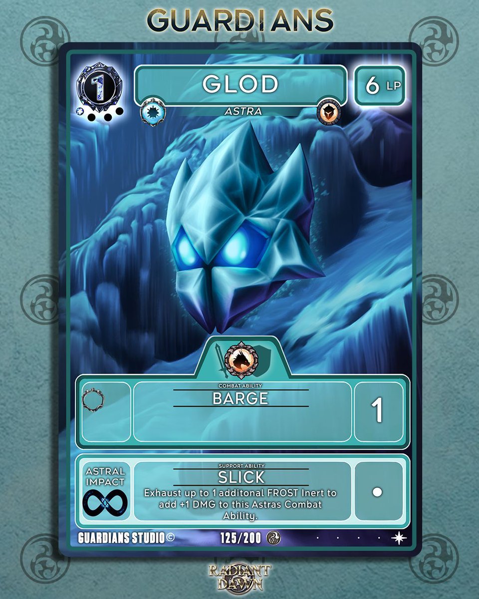 Guardians_Co's tweet image. Glod – Hatchling • Titan • Frost ❄️

Born in the deep tundra, Glod is quiet but watchful. Its icy body hums with ancient cold, hinting at the force it may become.

#guardianstcg #guardiansstudio #tcg