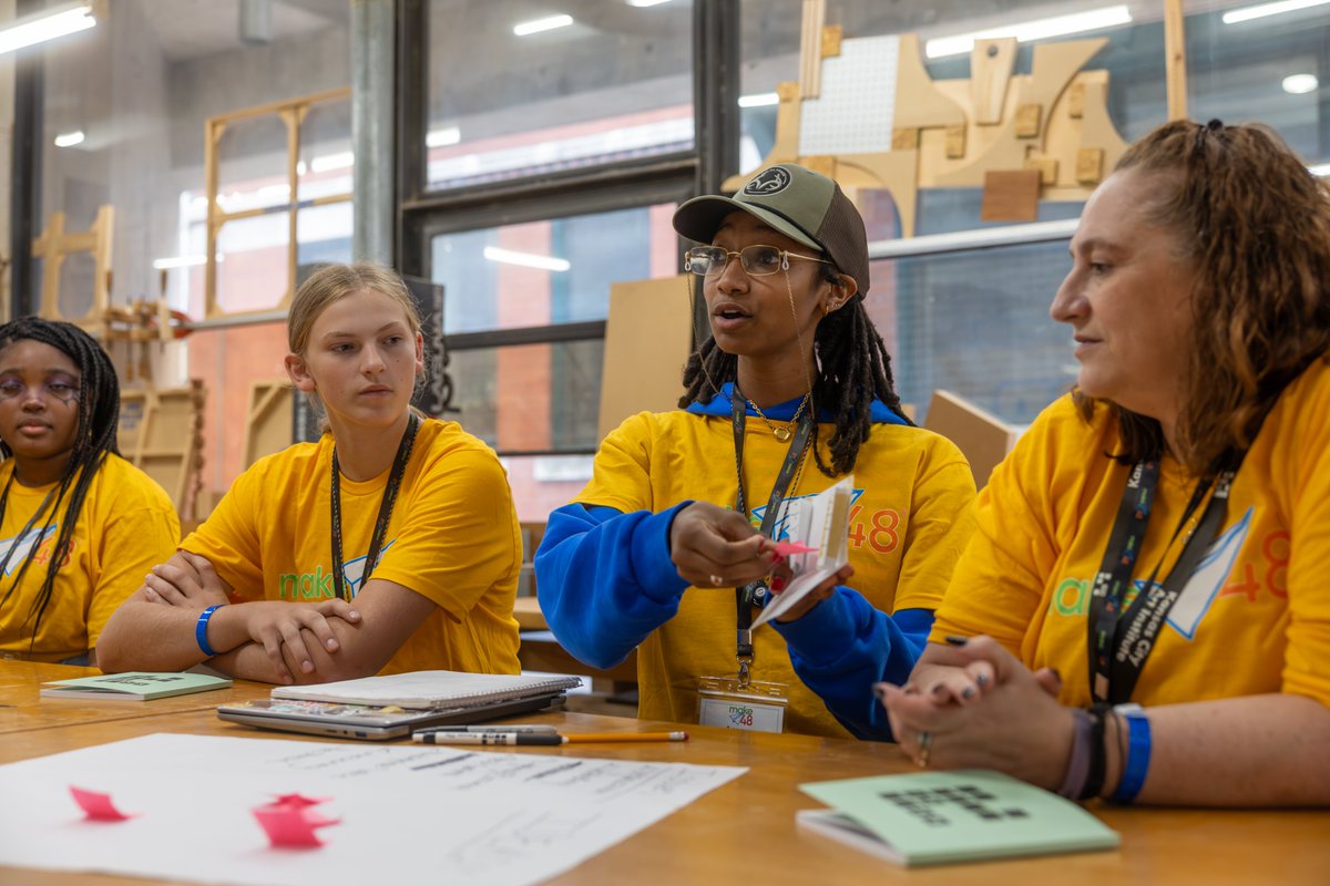 CACC_CPS's tweet image. CACC Engineering students joined the first-ever Make48 Women in STEM event, competing to create a product in just 48 hours! Meet the “WomEngineers” in these behind-the-scenes shots as they built and pitched their prototypes. #caccbest #cpsbest