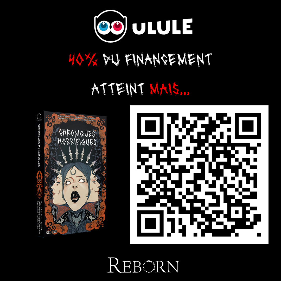 ⚠️INFORMATIONS CHRONIQUES HORRIFIQUES ⚠️

Voici quelques nouvelles concernant notre campagne de financement participatif.
Nous avons atteint le palier des 40 %, et nous remercions sincèrement toutes les personnes qui ont déjà soutenu ce beau projet...