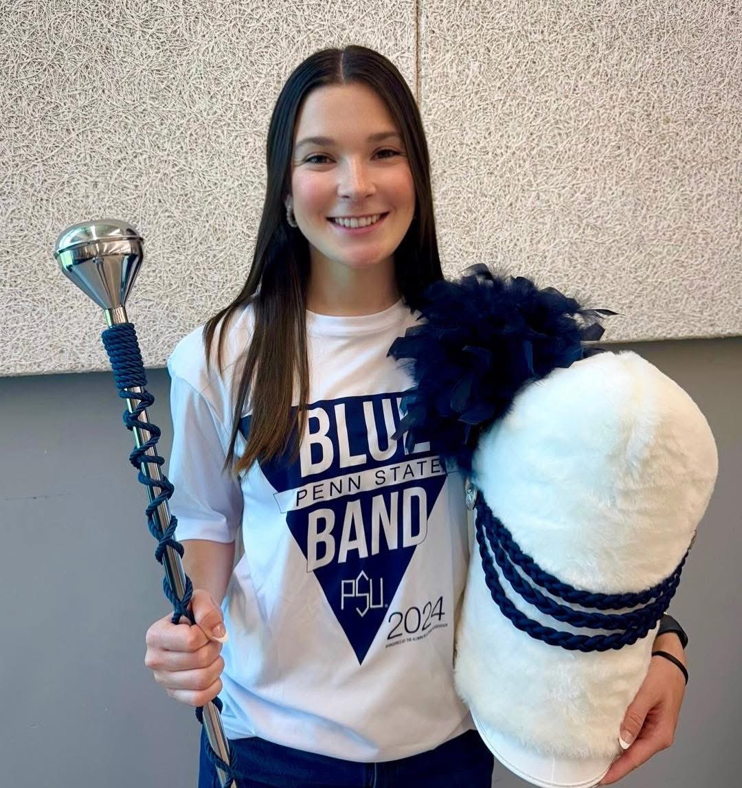 PennStateTicketExchange (@psutickets) on Twitter photo HISTORYMAKING GROUNDBREAKER: The Penn State Blue Band has named Ellie Sheehan as Drum Major for the 2025-26 season, marking a historic milestone as she is the first woman to hold the position in the band’s more than 125-year history. A fifth-year student majoring in marketing HISTORYMAKING GROUNDBREAKER: The Penn State Blue Band has named Ellie Sheehan as Drum Major for the 2025-26 season, marking a historic milestone as she is the first woman to hold the position in the band’s more than 125-year history. A fifth-year student majoring in marketing
