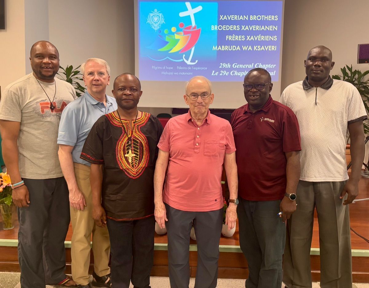 This week at their General Chapter, the Xaverian Brothers elected Brother John Hamilton as their next General Superior. They also appointed Brothers Dominique Olondo, Lawrence Harvey, Ghislain Mukonkole Lembe, Patrick Fumbisha, and Bernard Wandera Jumah to the General Council.
