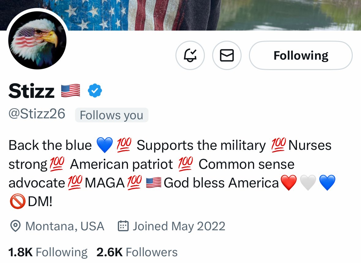 Can we help out <a href="/Stizz26/">Stizz 🇺🇸</a>  get some more friends?

They will connect back. 

🙂🙂🙂🙂