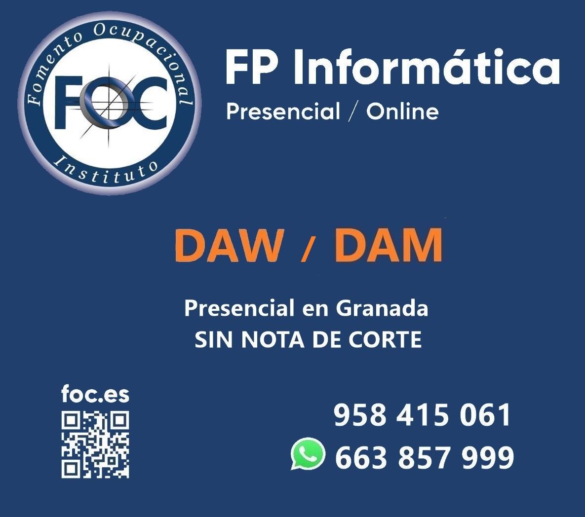 #institutofoc #informatica #asir #dam #daw #gradosuperiordeinformatica