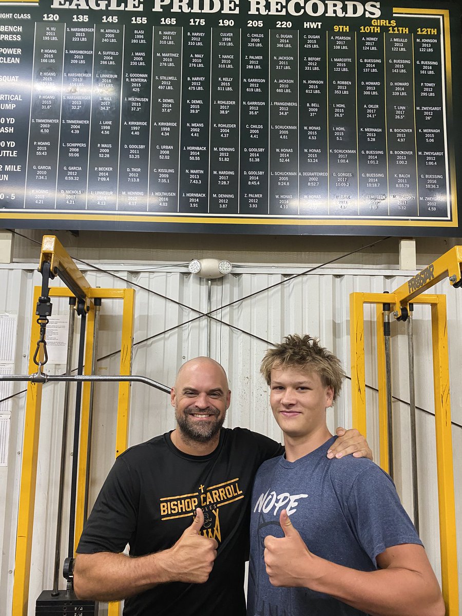 Braylon Kolb beat coach Nic Means 40 record from 2002 by .01!