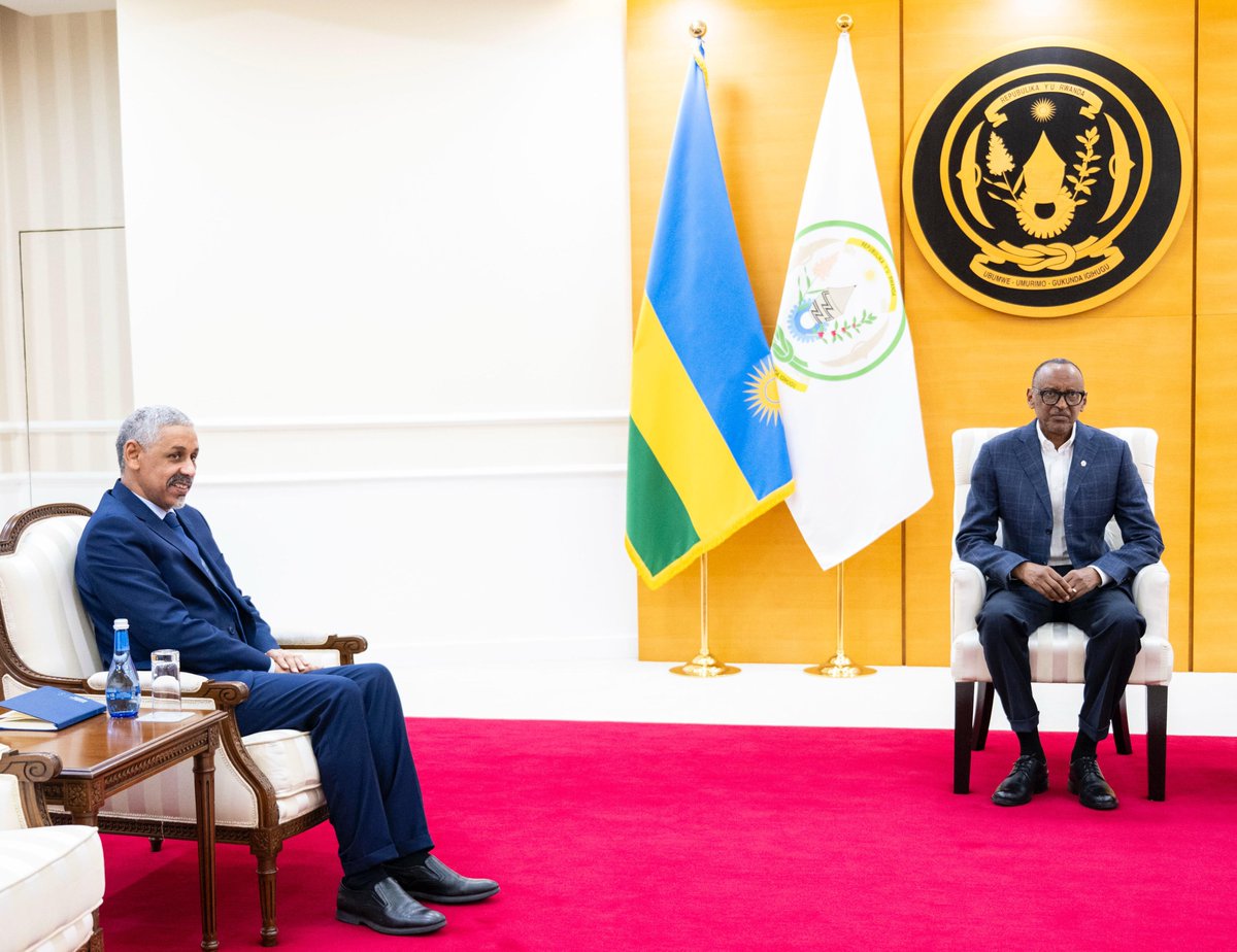 Presidency | Rwanda (@urugwirovillage) on Twitter photo This afternoon at Urugwiro Village, President Kagame met with Dr. <a href="/sidiouldtah/">Sidi Ould Tah</a>, President-elect of the <a href="/AfDB_Group/">African Development Bank Group</a>. Their discussion focused on the strong collaboration between Rwanda and the Bank, and the future of this partnership as Dr. Tah prepares to officially take office This afternoon at Urugwiro Village, President Kagame met with Dr. <a href="/sidiouldtah/">Sidi Ould Tah</a>, President-elect of the <a href="/AfDB_Group/">African Development Bank Group</a>. Their discussion focused on the strong collaboration between Rwanda and the Bank, and the future of this partnership as Dr. Tah prepares to officially take office