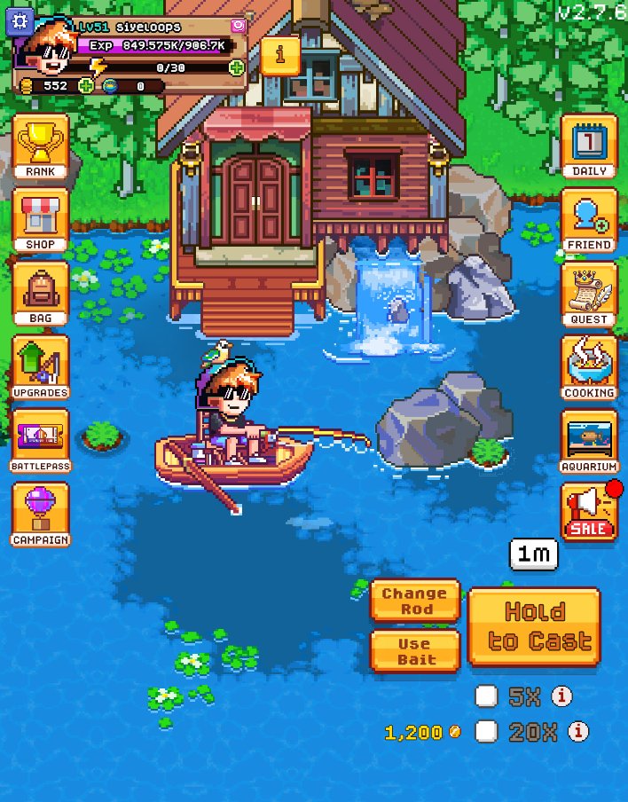 siyeloops's tweet photo. Surpassed Level 50 in Fishing Frenzy! Probably my favorite game this season, the game mechanics are just soooo fun and cute 😍 @YieldGuild @FishingFrenzyCo @gguncharted https://t.co/0aORdStcUw