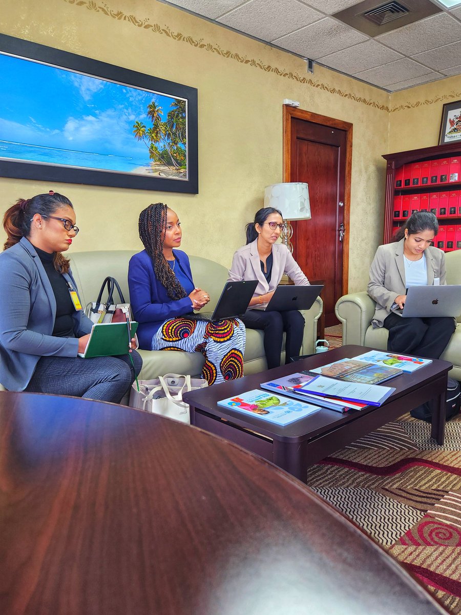 Ministry of Planning T&T (@planningtt) on Twitter photo The crossroads of policy and implementation.
<a href="/PlanningTT/">Min. of Planning, Economic Affairs and Development</a>'s Minister Kennedy Swaratsingh and a team from the Environmental Policy & Planning Division (EPPD), met with Mrs. Candace Leung Woo-Gabriel, Portfolio Management Officer & Country Manager for T&T of the Green Climate Fund. The crossroads of policy and implementation.
<a href="/PlanningTT/">Min. of Planning, Economic Affairs and Development</a>'s Minister Kennedy Swaratsingh and a team from the Environmental Policy & Planning Division (EPPD), met with Mrs. Candace Leung Woo-Gabriel, Portfolio Management Officer & Country Manager for T&T of the Green Climate Fund.