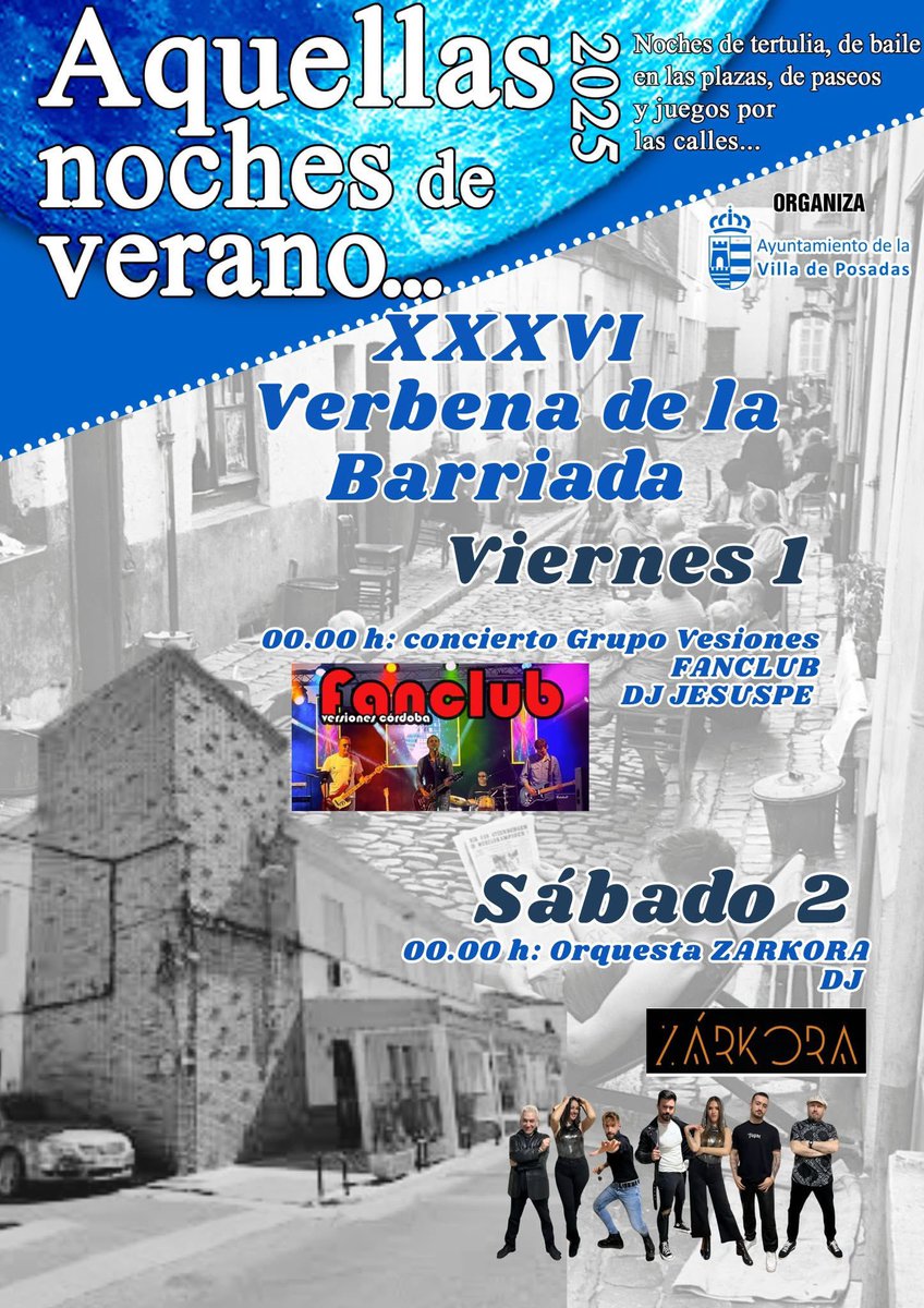 🎶VERBENA DE LA BARRIADA

📜Programación