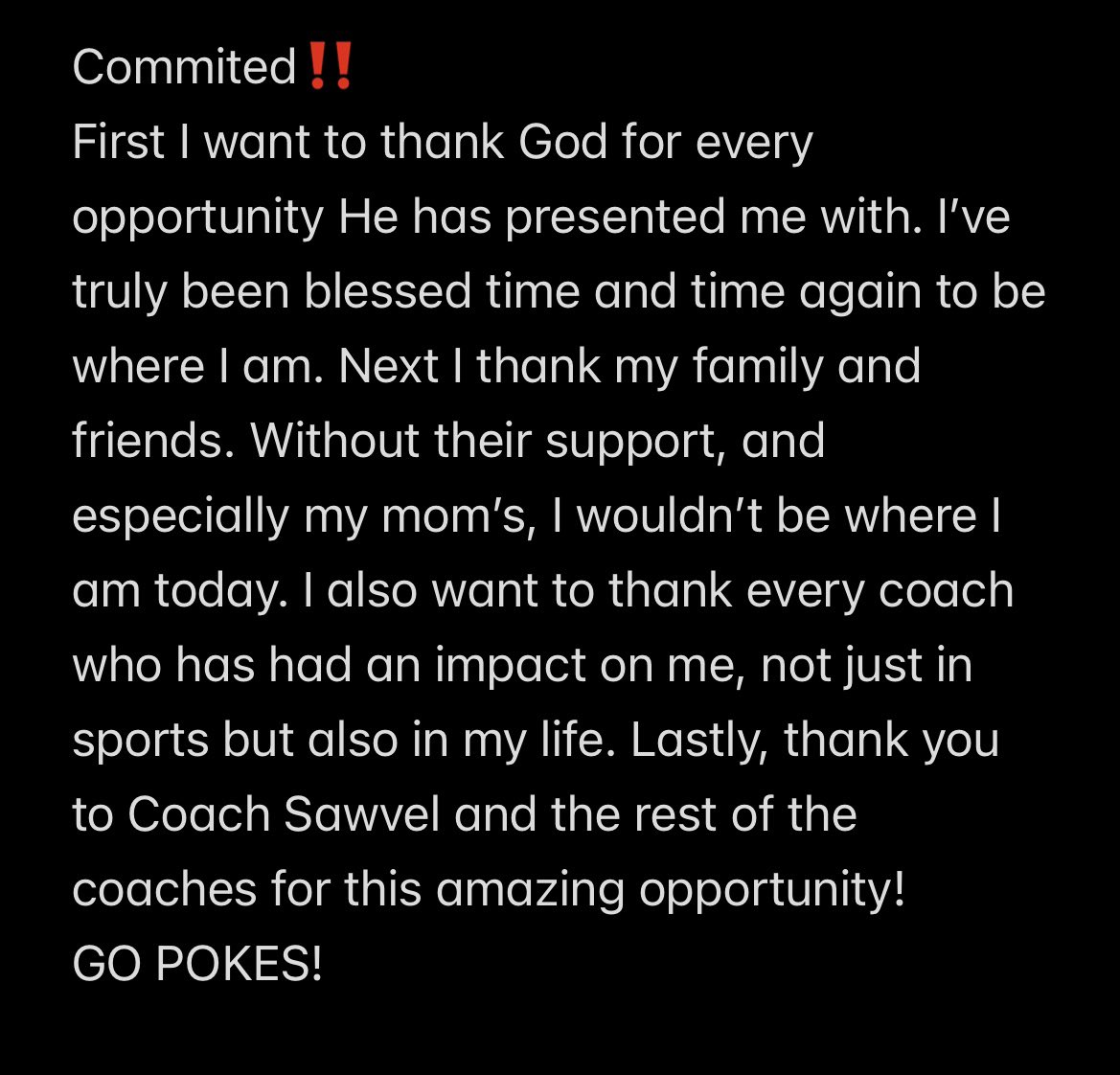 COMMITTED‼️
<a href="/wyo_football/">Wyoming Cowboy Football</a> <a href="/JaySawvel/">Jay Sawvel</a> <a href="/CoachABohl/">Aaron Bohl</a> <a href="/FootballSpx/">SPX_Football</a> <a href="/Coach_Simone73/">Anthony Simone</a> <a href="/ARCSportsPerf/">ARC Sports Performance</a> <a href="/CVerdoorn/">Cheyenne Verdoorn</a> <a href="/CoachRoseIvey/">Michael Rose-Ivey</a>
