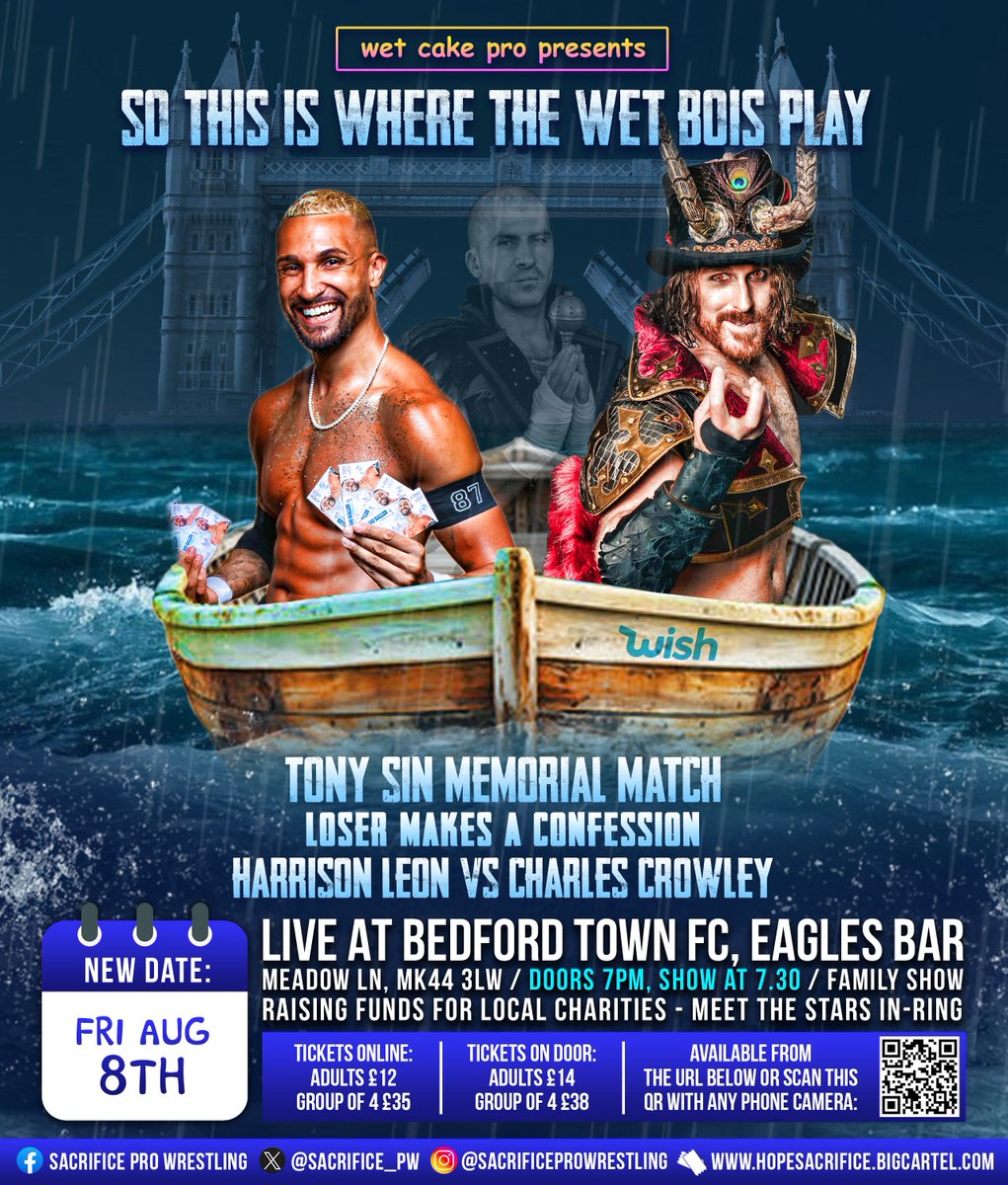 WetCakePro's tweet image. 🚨 CARD’S HAD A SHUFFLE, AND NOBODY HAS MORE SINS TO CONFESS THAN CHARLESBERG, BUT WILL HE?

—
FRI AUG 8TH / DOORS 7PM, SHOW 7.30
TICKETS @ buff.ly/3OhZlX3