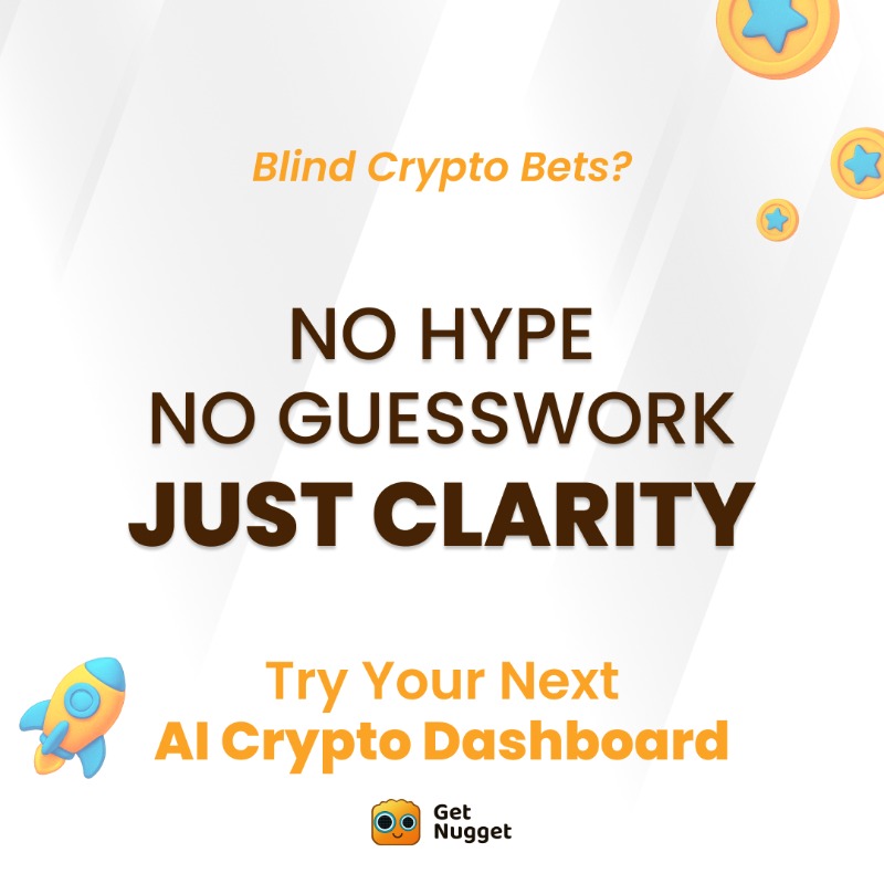 GetNuggetDotNet's tweet photo. Decode every crypto’s true risk with our single 0-100 Fundamental Score.

Invest with confidence today 🔍