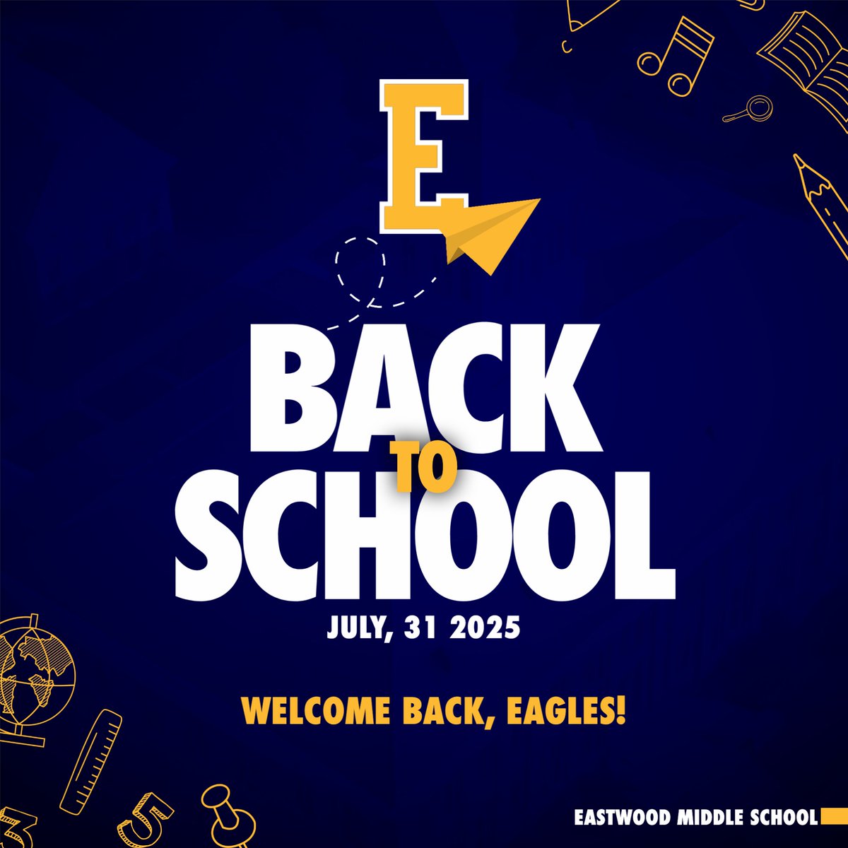 Welcome back Eagles!!

We hope you all have a great first day of school and can't wait to get sports started next week!!
#FlyEaglesFly #WeGrowPanthers