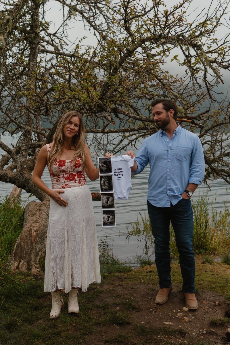 From “One less fish in the Sea” to now a little fishy on the way… 🐠♥️🤭 #fishinthesea #babyontheway