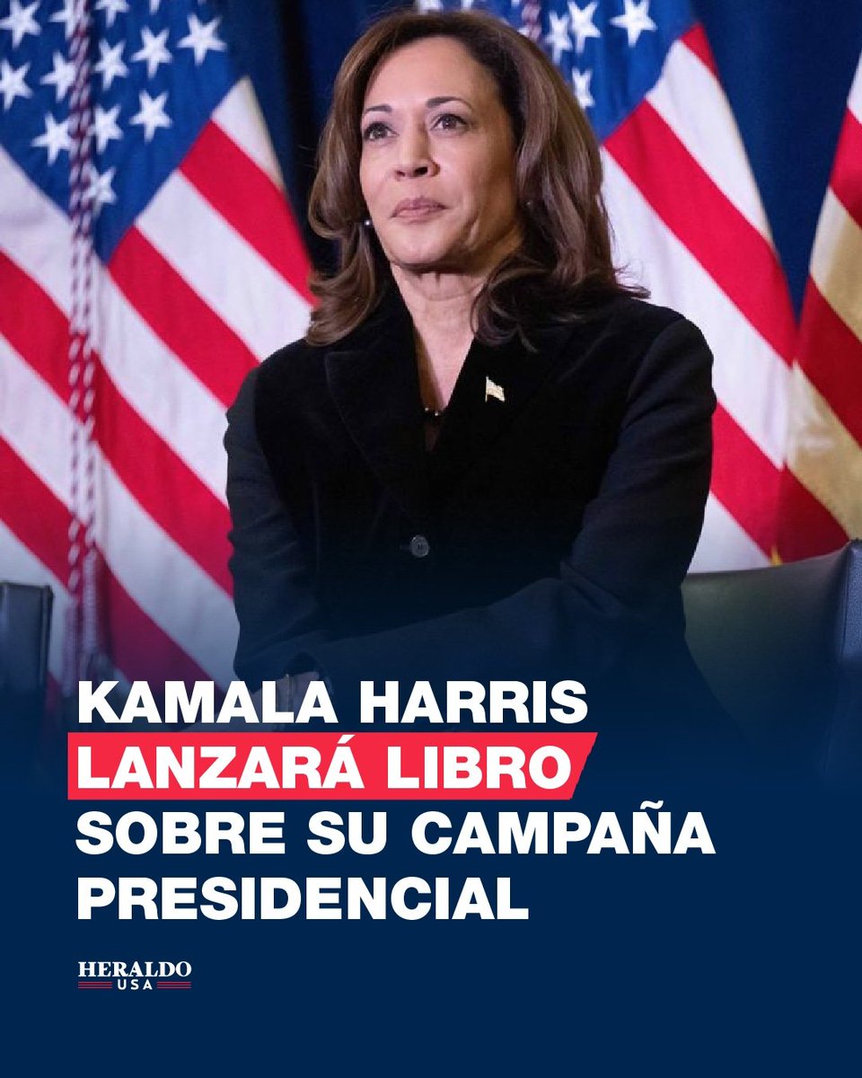 La ex vicepresidenta Kamala Harris anunció su nuevo libro, 107 Days, que saldrá el 23 de septiembre de 2025. La obra ofrece un relató íntimo y detrás de cámaras de su breve pero histórica campaña presidencial en 2024📘✨🇺🇸