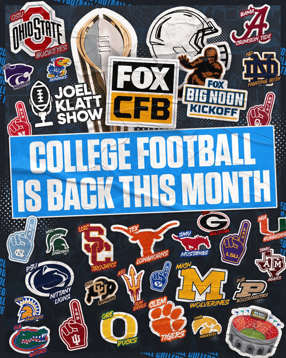 ALMOST. THAT. TIME. 🚨

COLLEGE FOOTBALL IS BACK THIS MONTH 🥹🏈