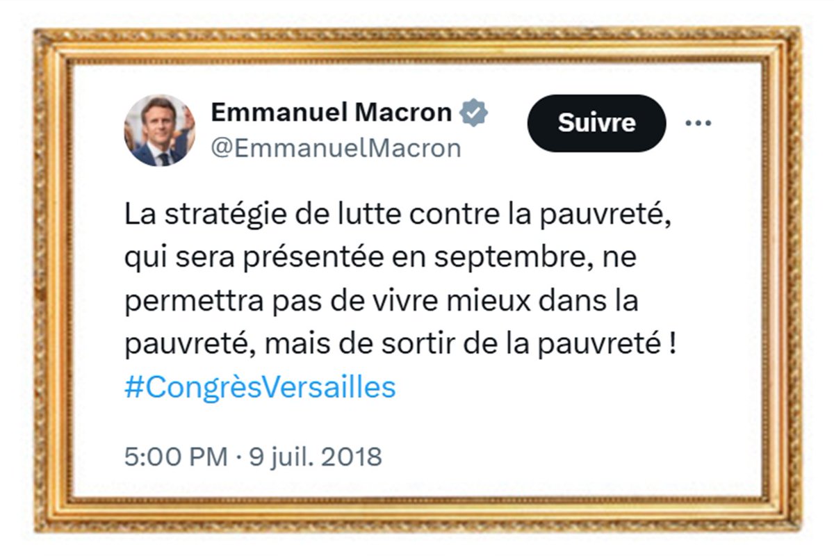 Astéride (@astridquitwitte) on Twitter photo "Gna gna gna y pas que le PIB, il y a aussi la lutte contre la pauvreté"
C'est vrai qu'il y a bien eu une "stratégie de lutte contre la pauvreté" présentée en 2018.
Regardons ses résultats ⏬ "Gna gna gna y pas que le PIB, il y a aussi la lutte contre la pauvreté"
C'est vrai qu'il y a bien eu une "stratégie de lutte contre la pauvreté" présentée en 2018.
Regardons ses résultats ⏬