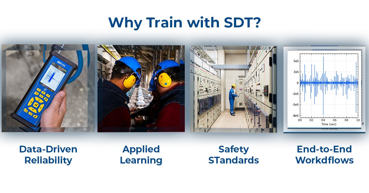 Ultrasound #ConditionMonitoring = smarter #Maintenance.
Fast ROI. Easy implementation. Perfect for any program.

Why train with SDT?
• Data-driven decisions
• Applied learning
• Safety-focused techniques
• End-to-end workflow

Start your journey: sdt.training/public-trainin…