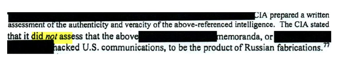 The newly declassified appendix to the Durham report is game-changing. It showed that the CIA believed Russian intelligence memos, which analyzed hacked emails and alleged a Clinton Plan to vilify Trump by linking him to Russia, were credible. 

"The CIA prepared a written